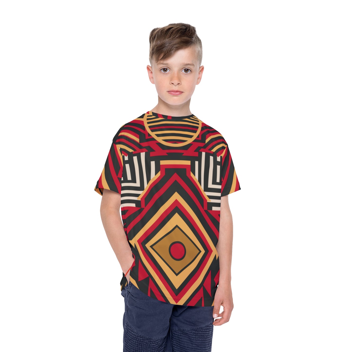 Kids Sports Jersey - Eternal Circle Design