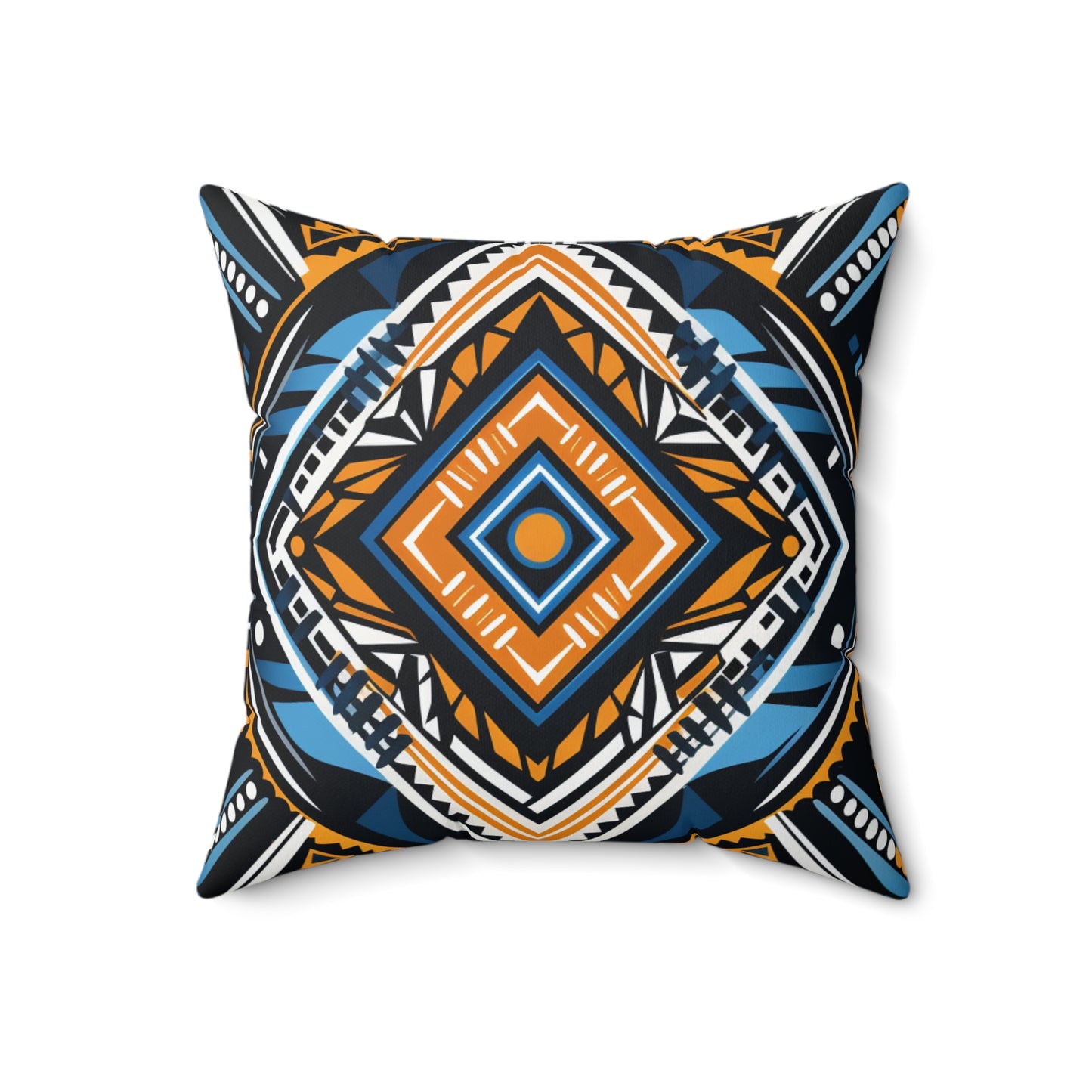 Spun Polyester Square Pillow - Bukhosi Design
