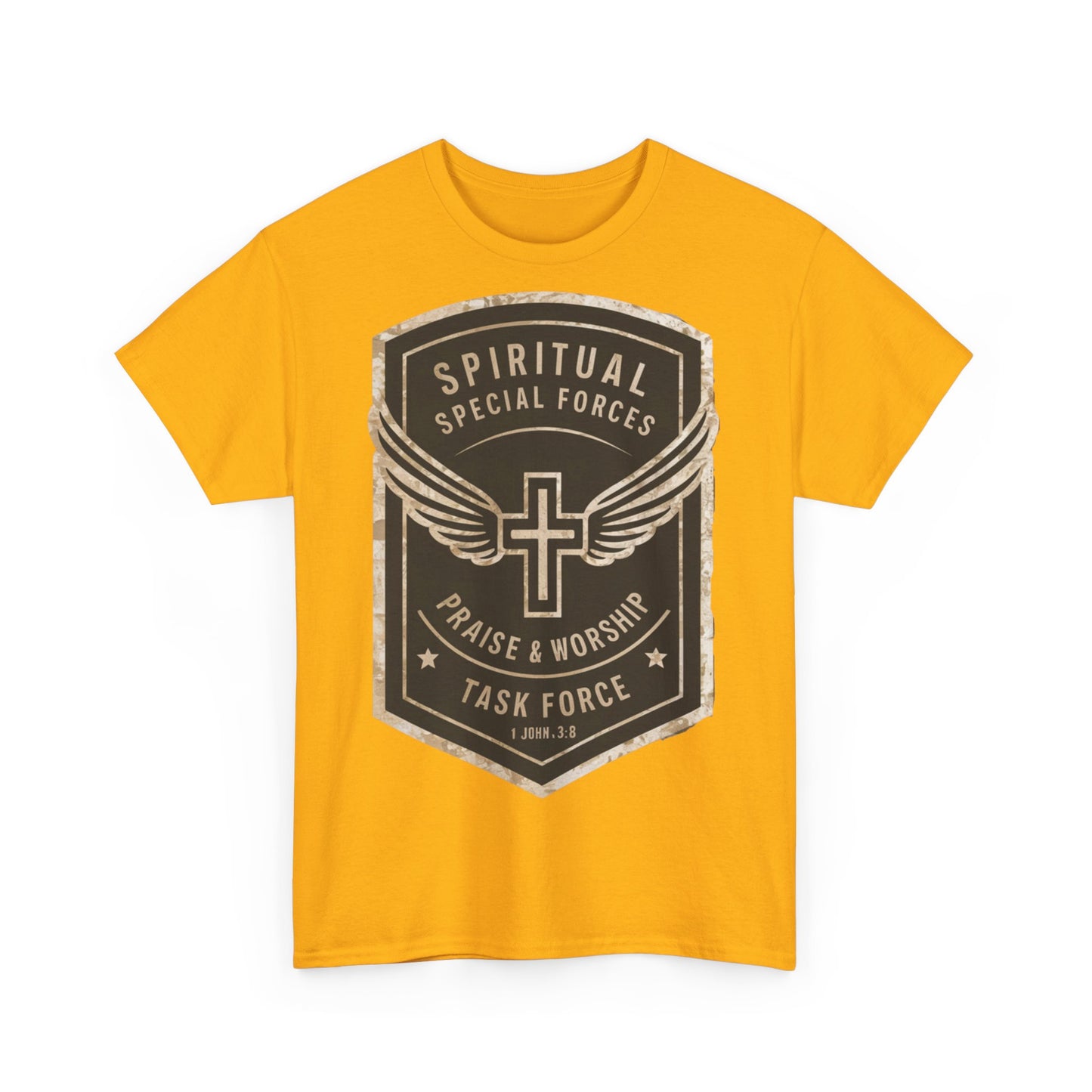 Unisex Heavy Cotton T-shirt - Spiritual Wars Praise & Worship
