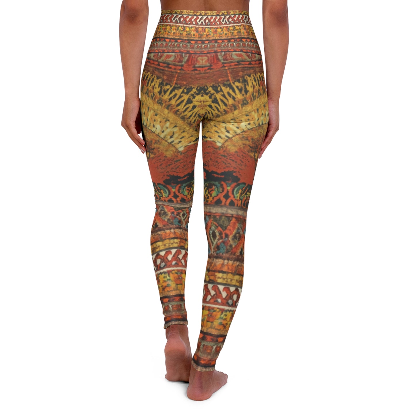 High Waisted Leggings - Sunburst of Hope Design