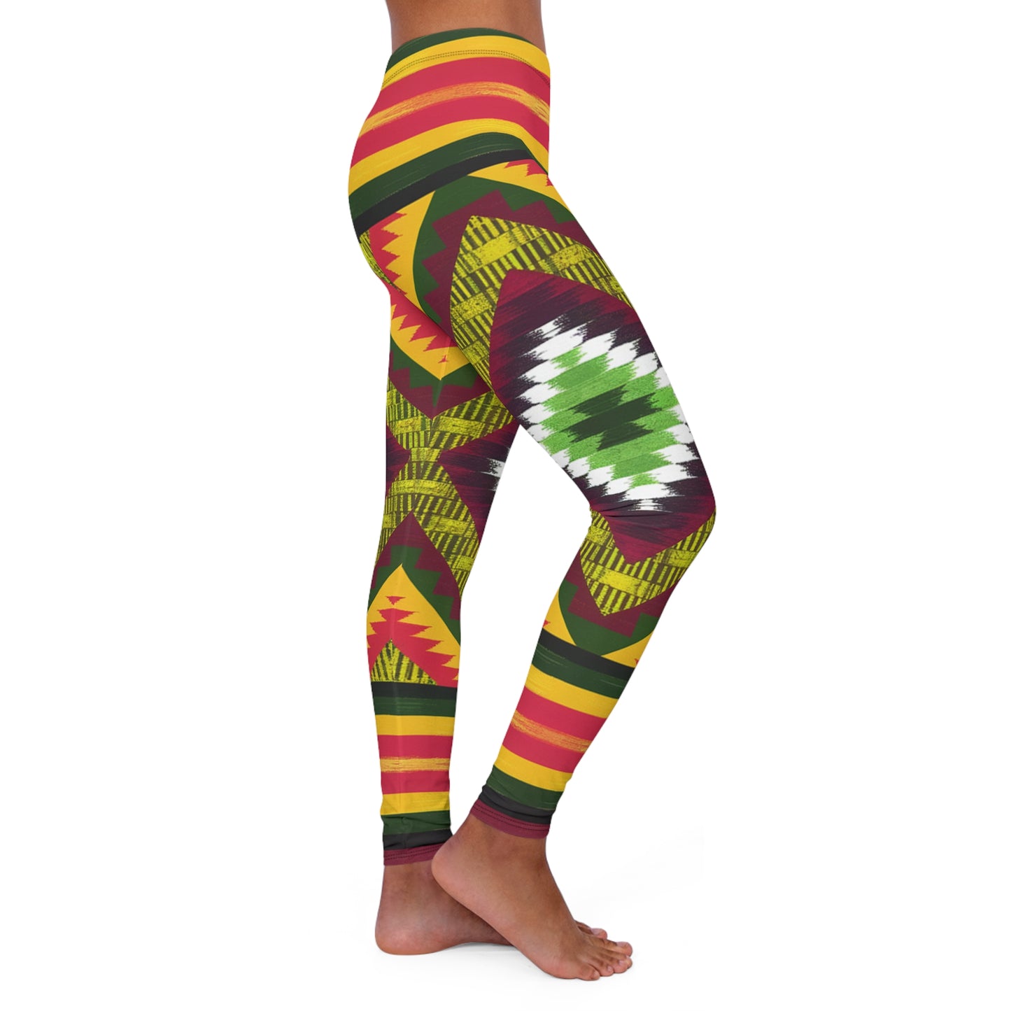 Women's Spandex Leggings - Joyful Bloom Design