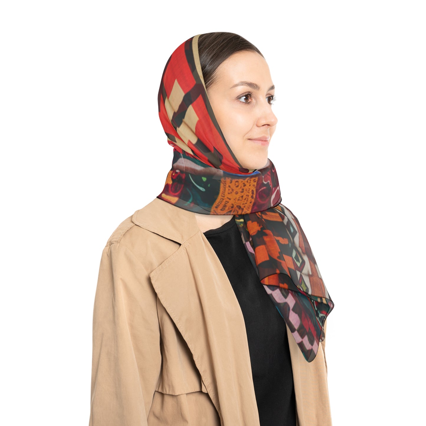 Unisex Poly Scarf - Abdalla Design