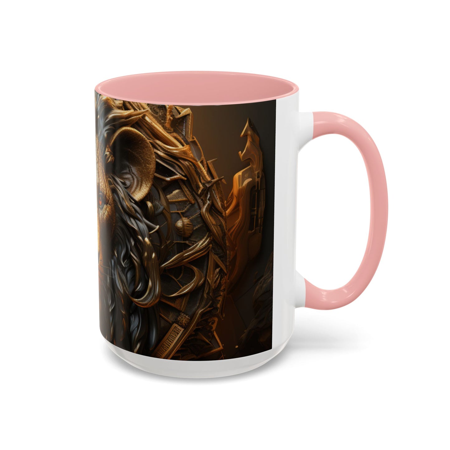 Accent Coffee Mug, 11oz - Lion of Majesty Design