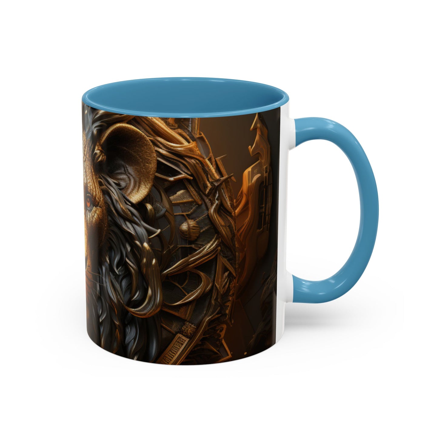 Accent Coffee Mug, 11oz - Lion of Majesty Design