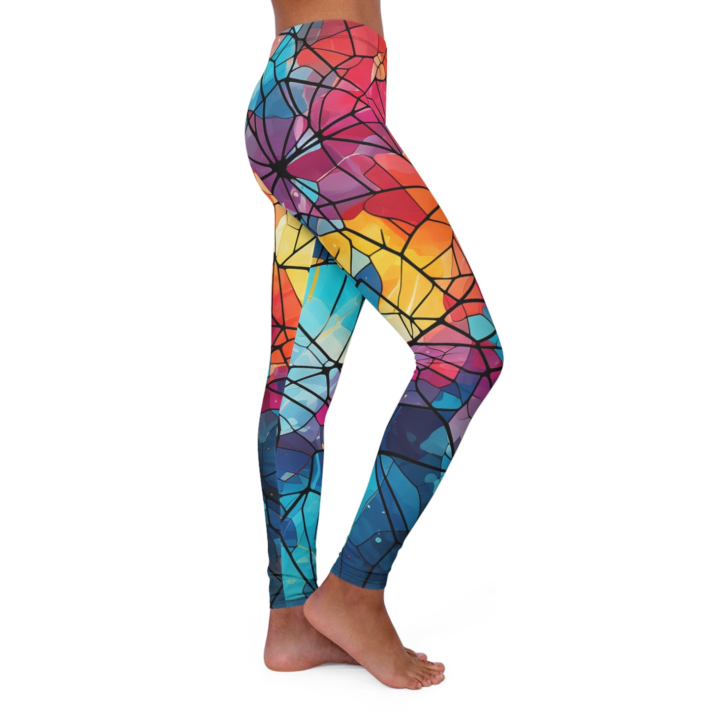 Women's Spandex Leggings - Radiant Redemption Design