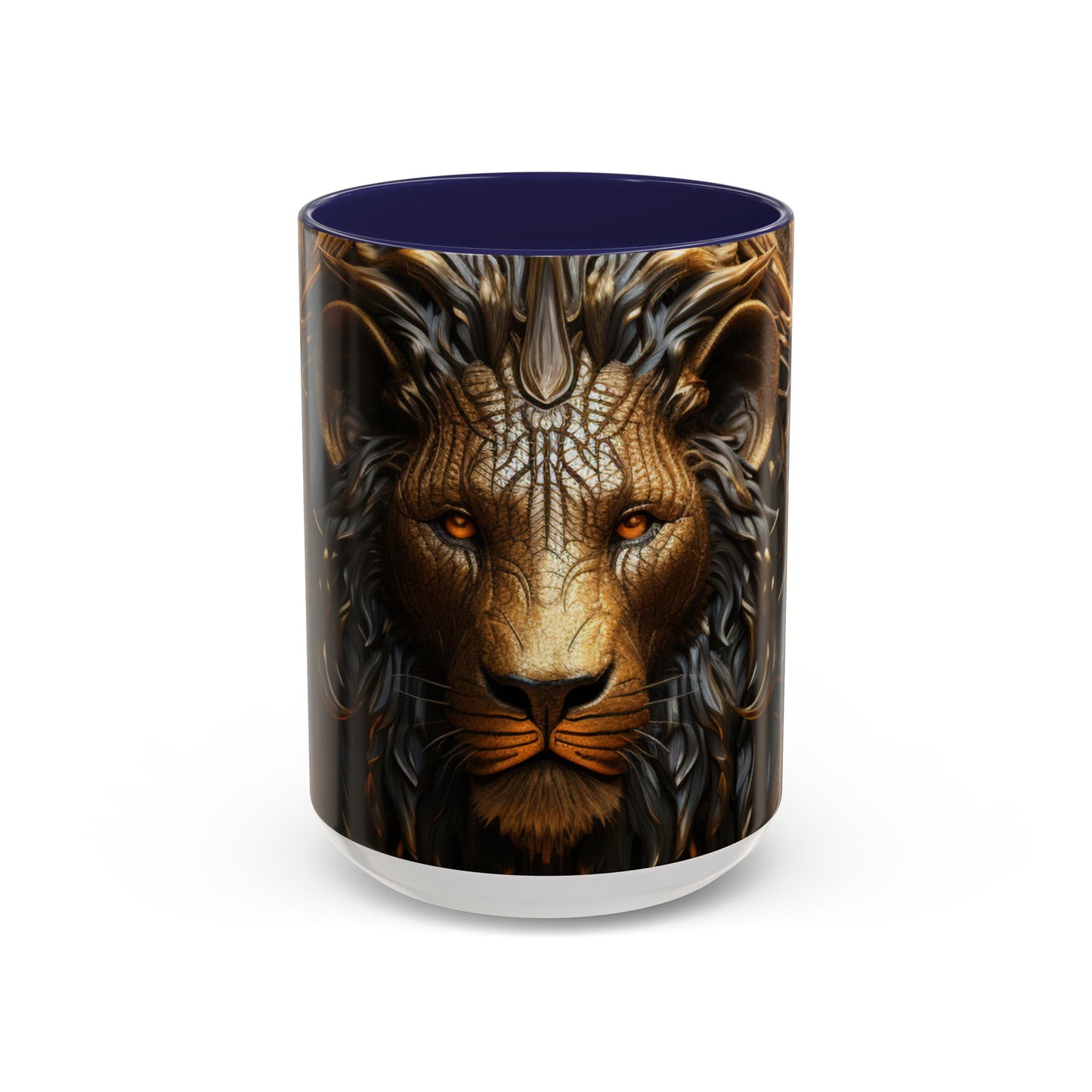 Accent Coffee Mug, 11oz - Lion of Majesty Design