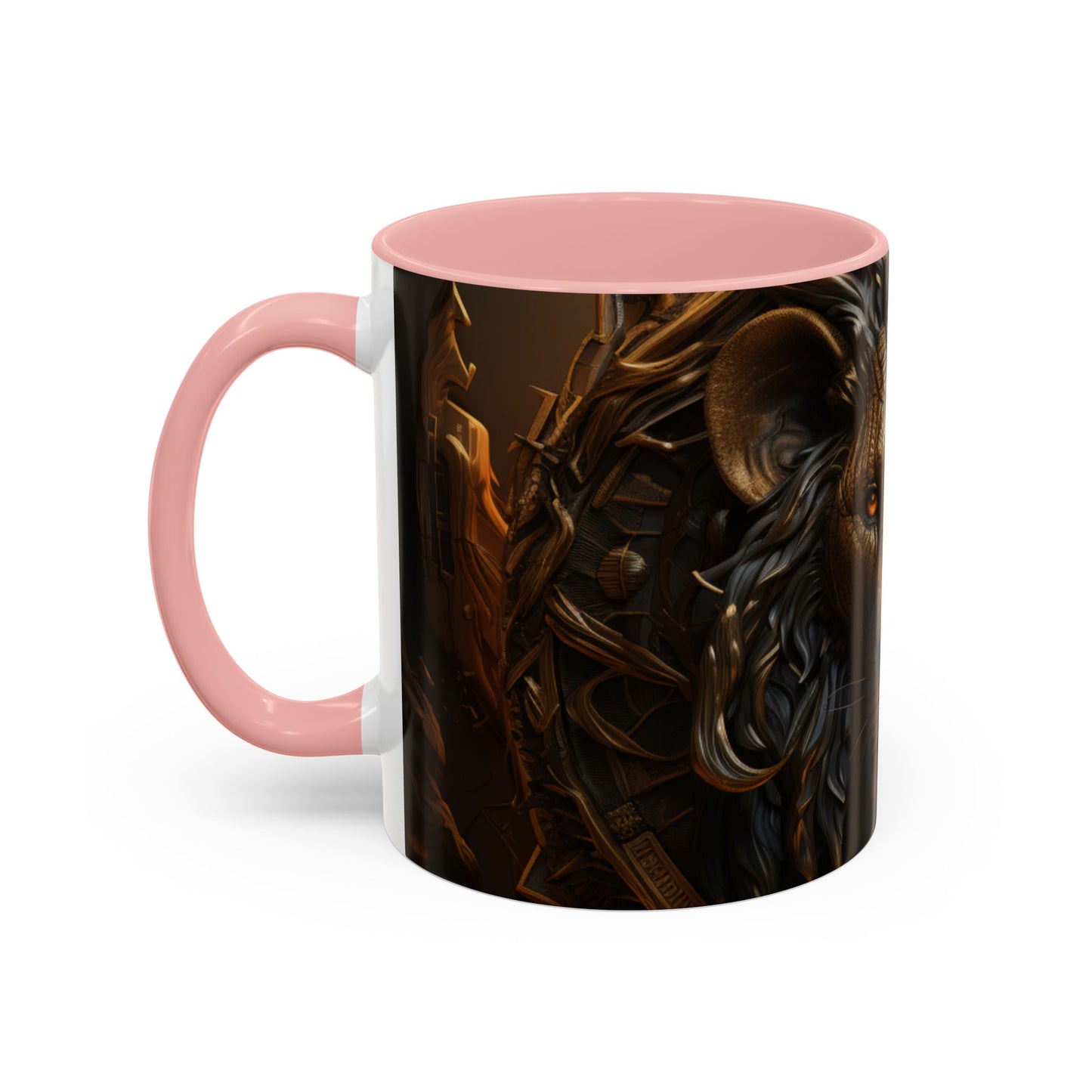 Accent Coffee Mug, 11oz - Lion of Majesty Design