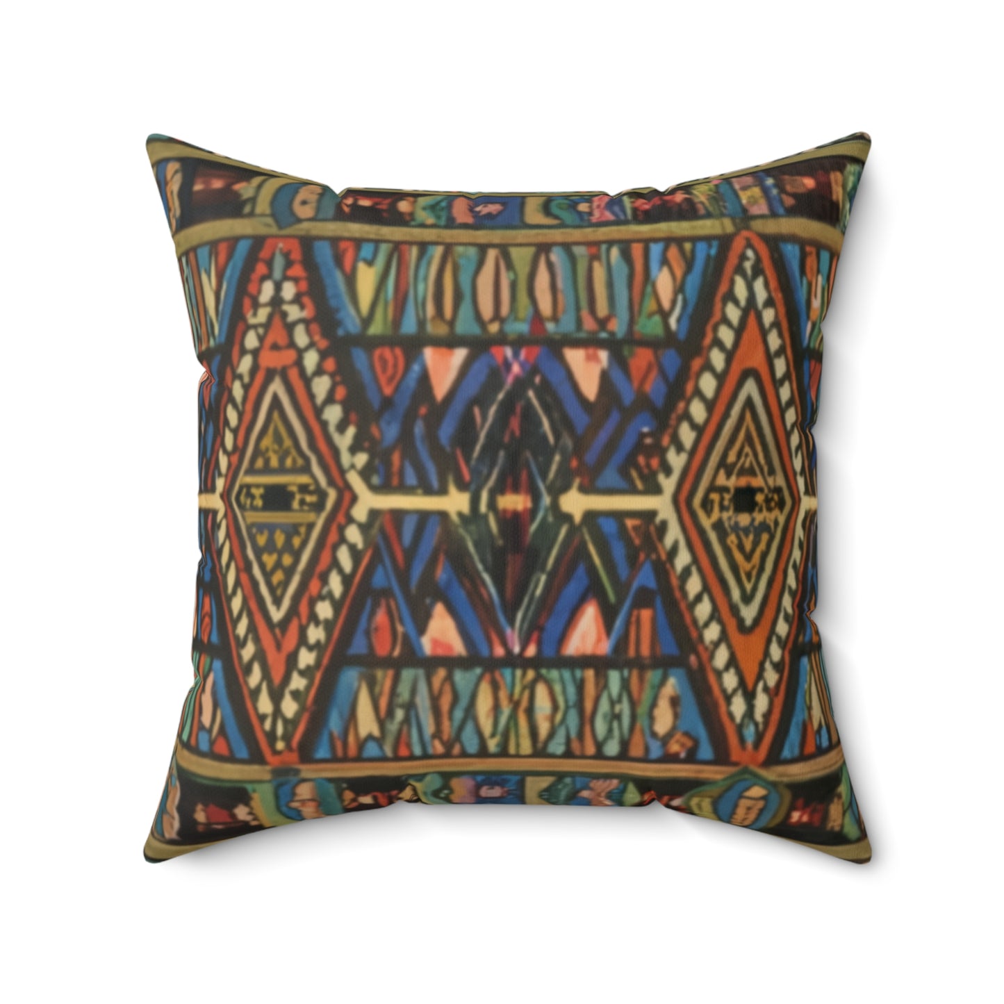 Spun Polyester Square Pillow - Radiance of Creation Design