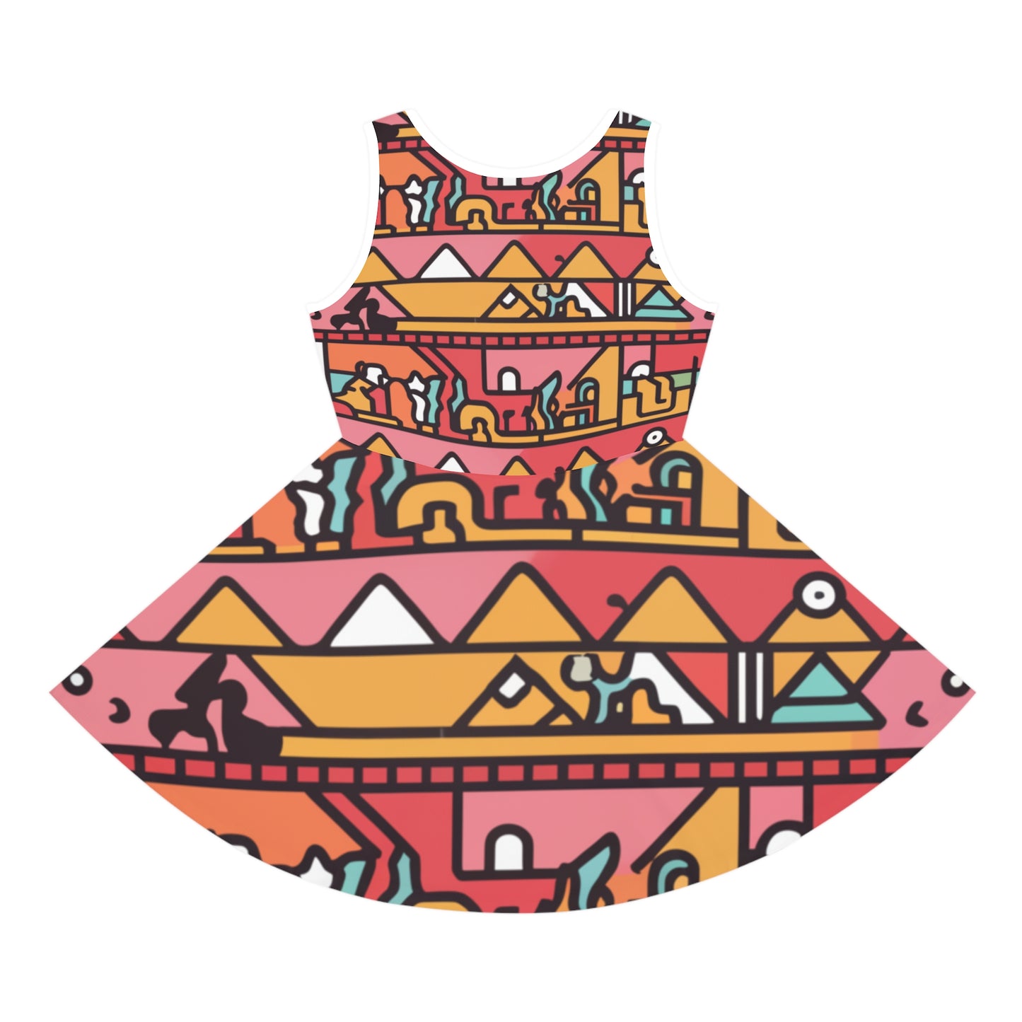 Girls' Sleeveless Sundress - Flamingo Design