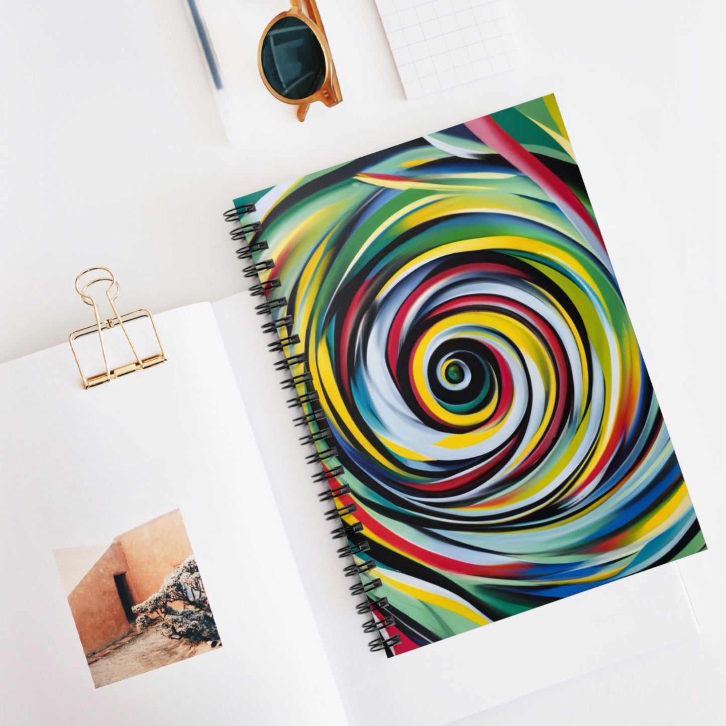Spiral Notebook - Ruled Line - Afro Spiral