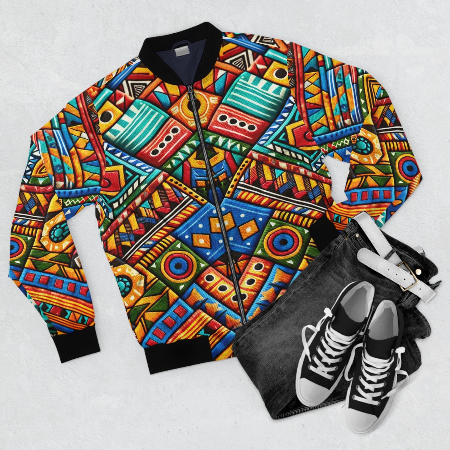 Men's Bomber Jacket (AOP) - Zalaleia Design