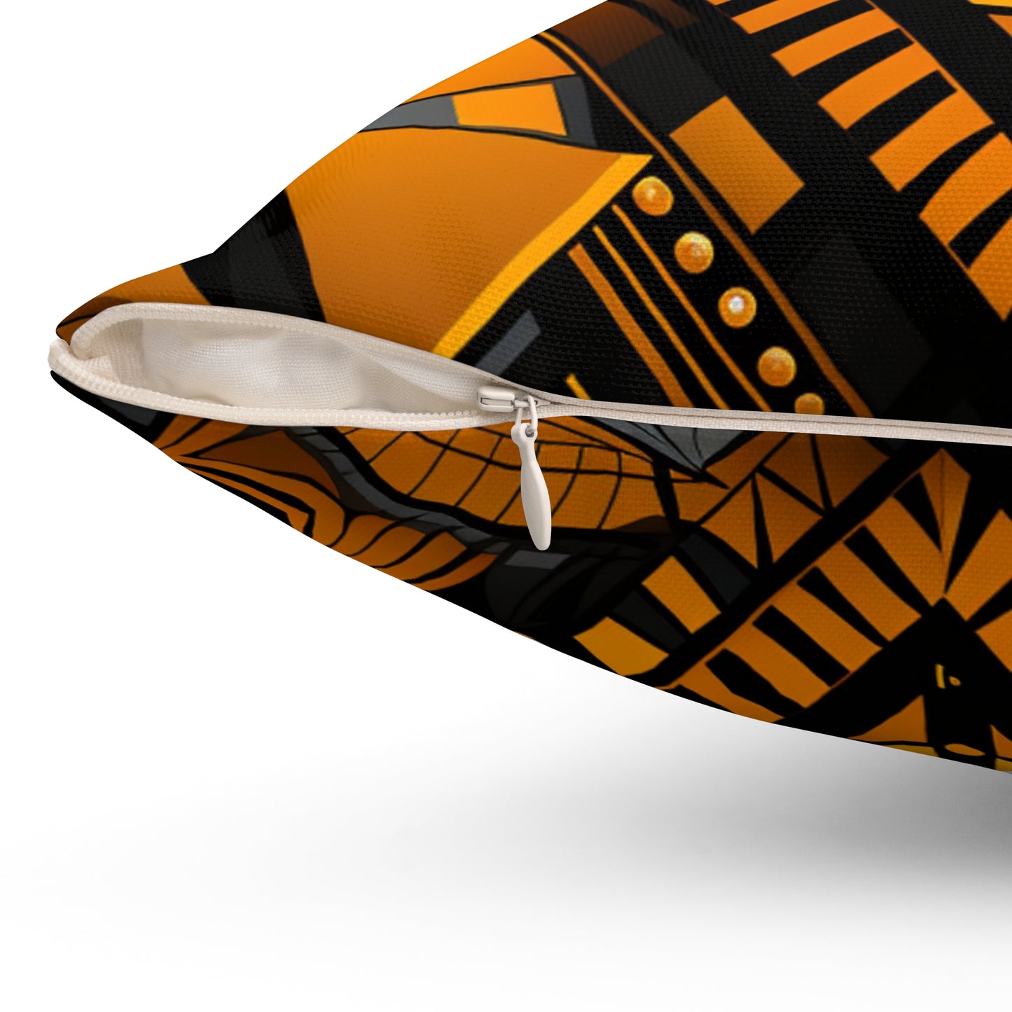 Spun Polyester Square Pillow - Luz, Design - Angola
