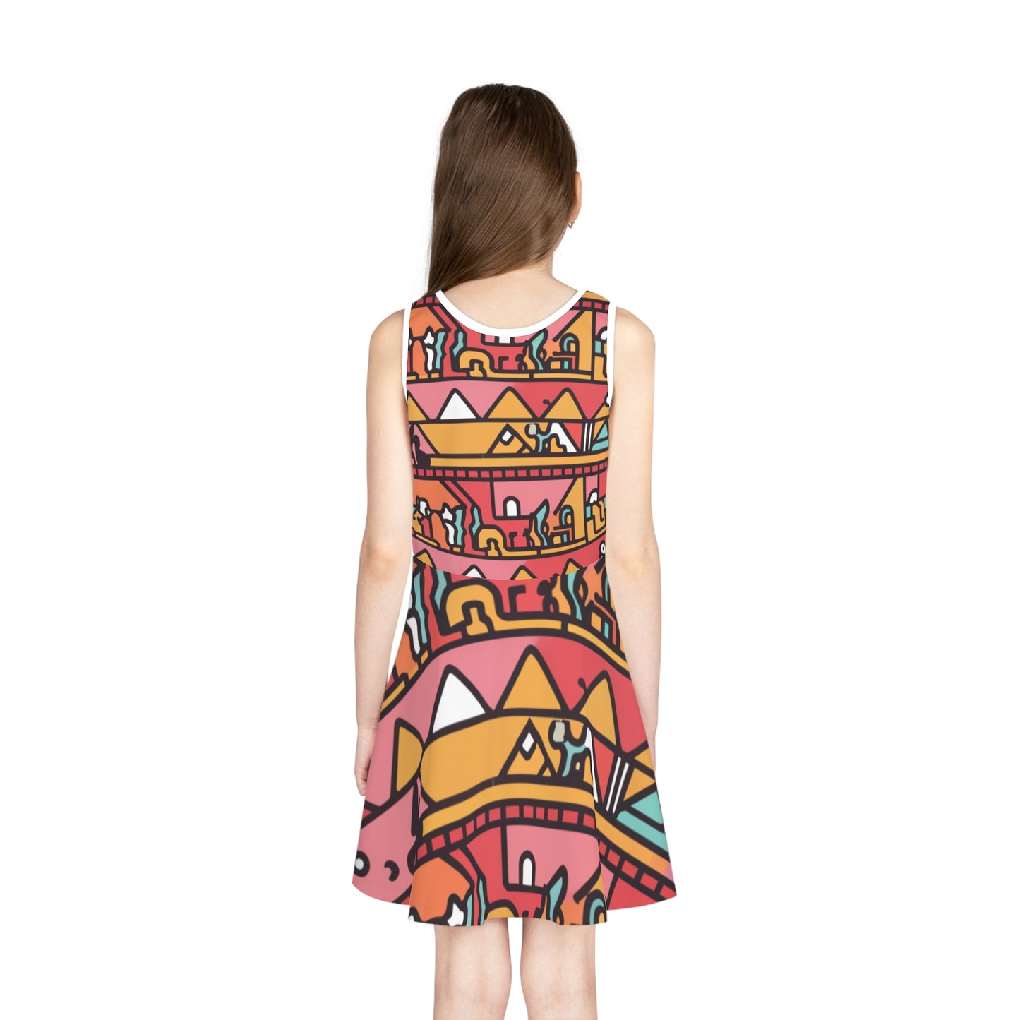 Girls' Sleeveless Sundress - Flamingo Design