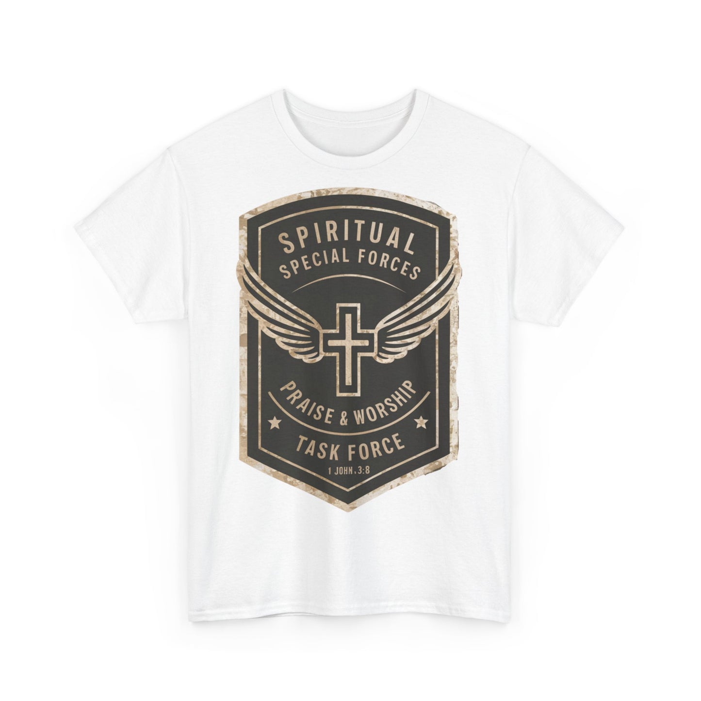 Unisex Heavy Cotton T-shirt - Spiritual Wars Praise & Worship