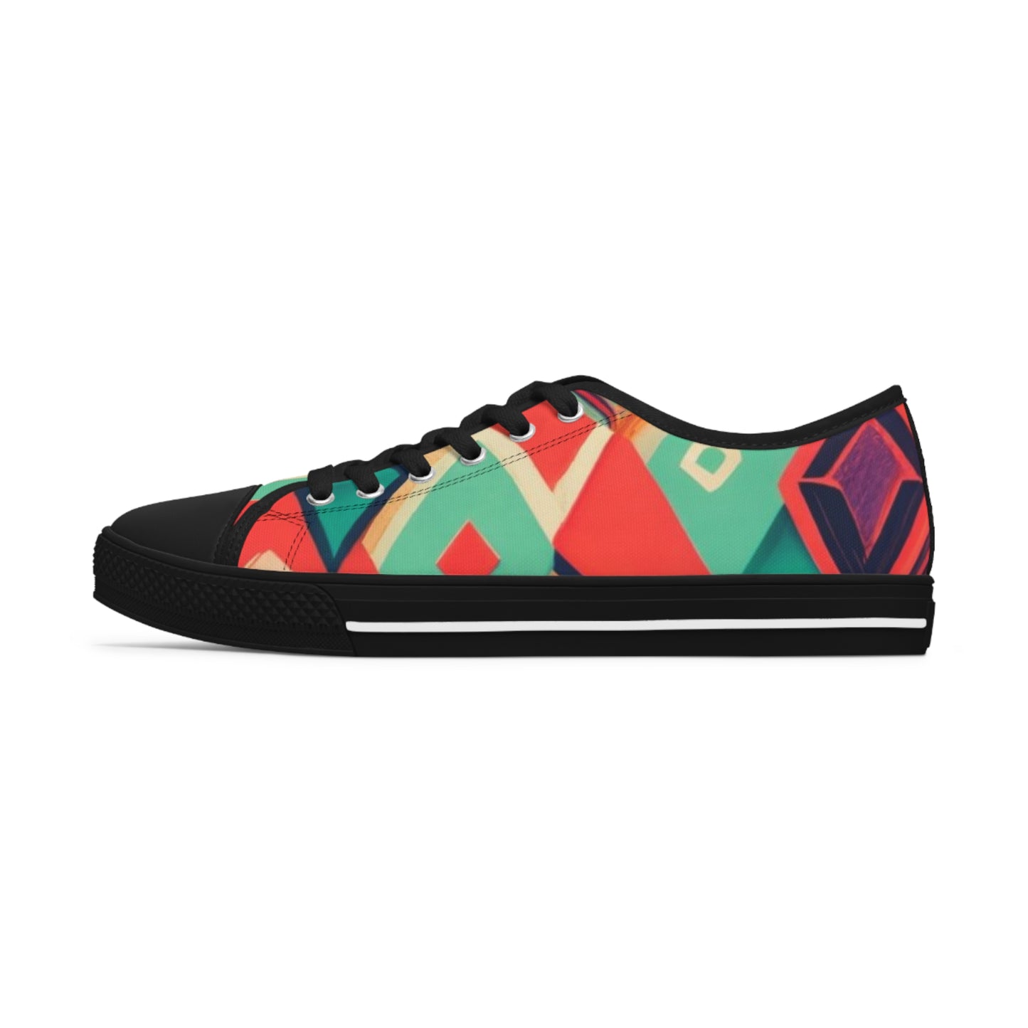 Women's Low Top Sneakers - Diamond In The Rough Design