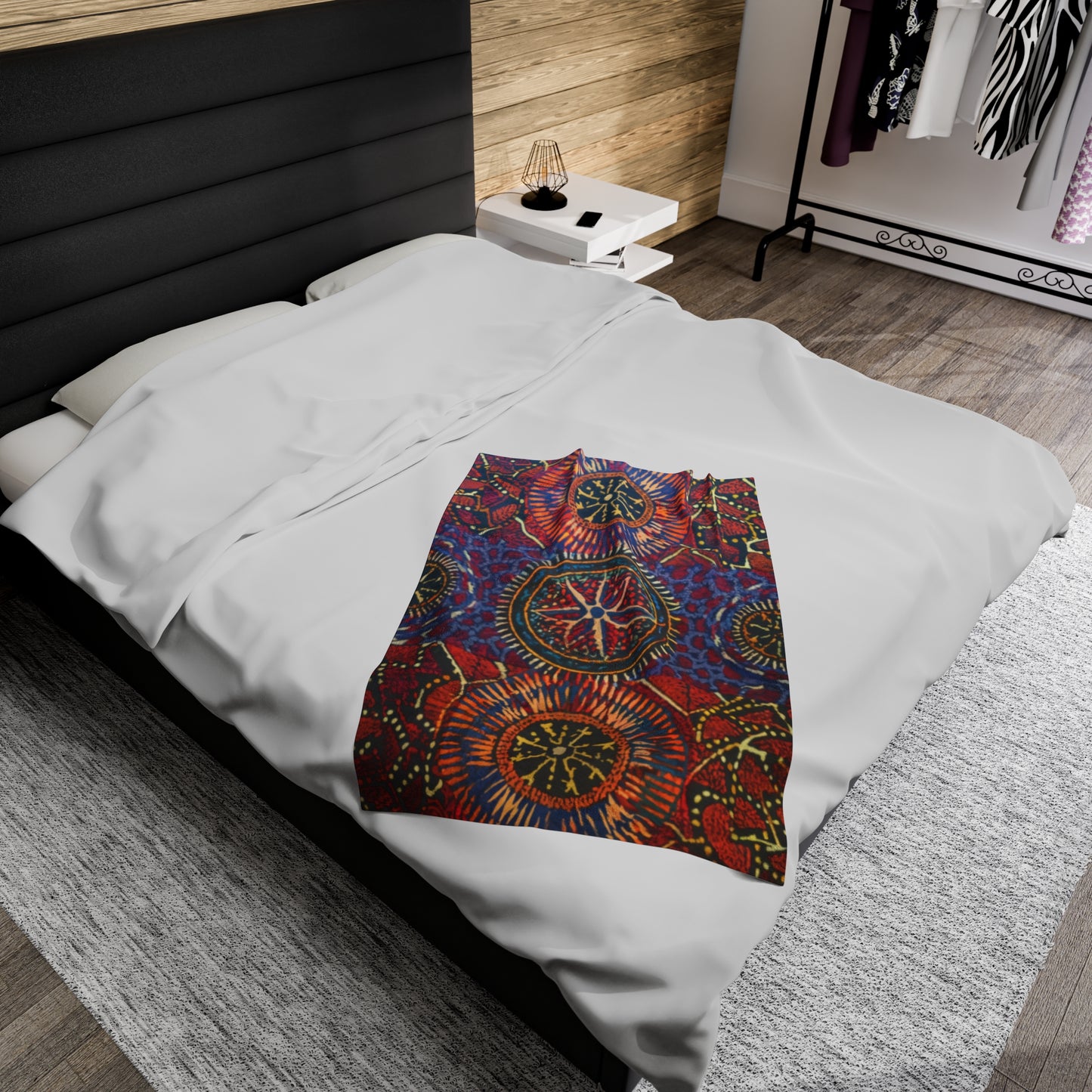 Velveteen Plush Blanket - Matopos Design