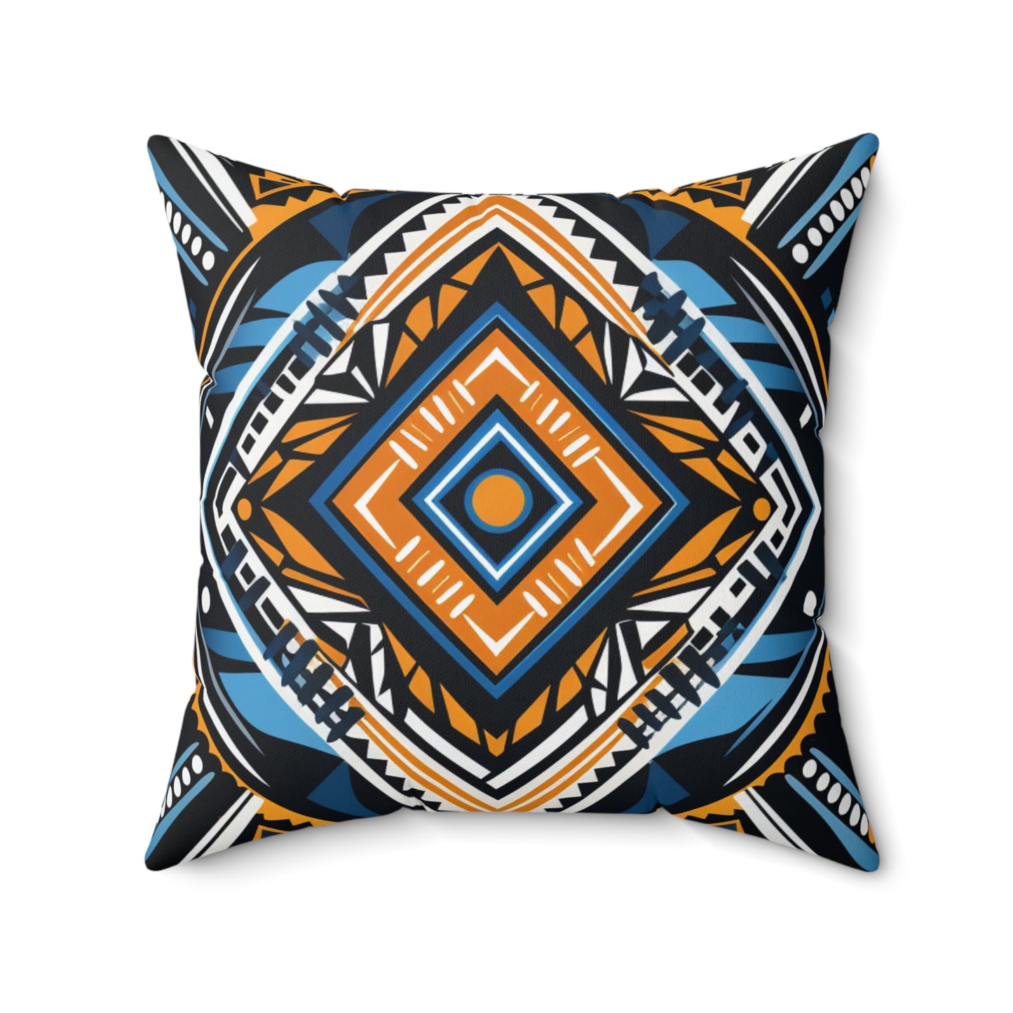 Spun Polyester Square Pillow - Bukhosi Design