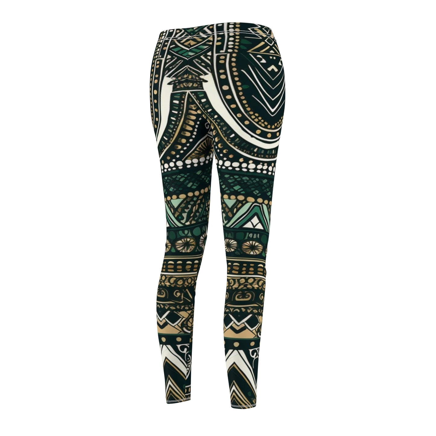 Women's Cut & Sew Casual Leggings - Dashiki Dream Design - Hebrews 12:29