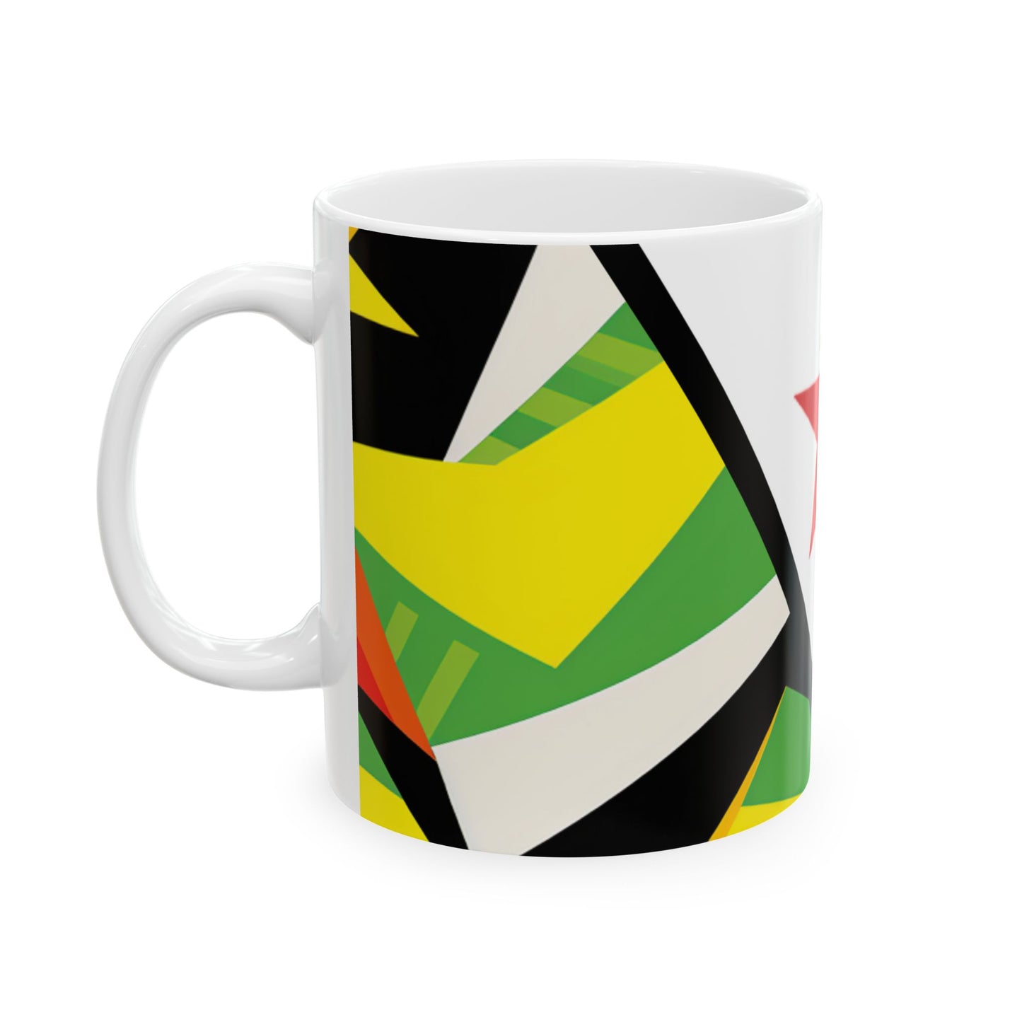Ceramic Mug 11oz - Zimbo Abstract Flag Design