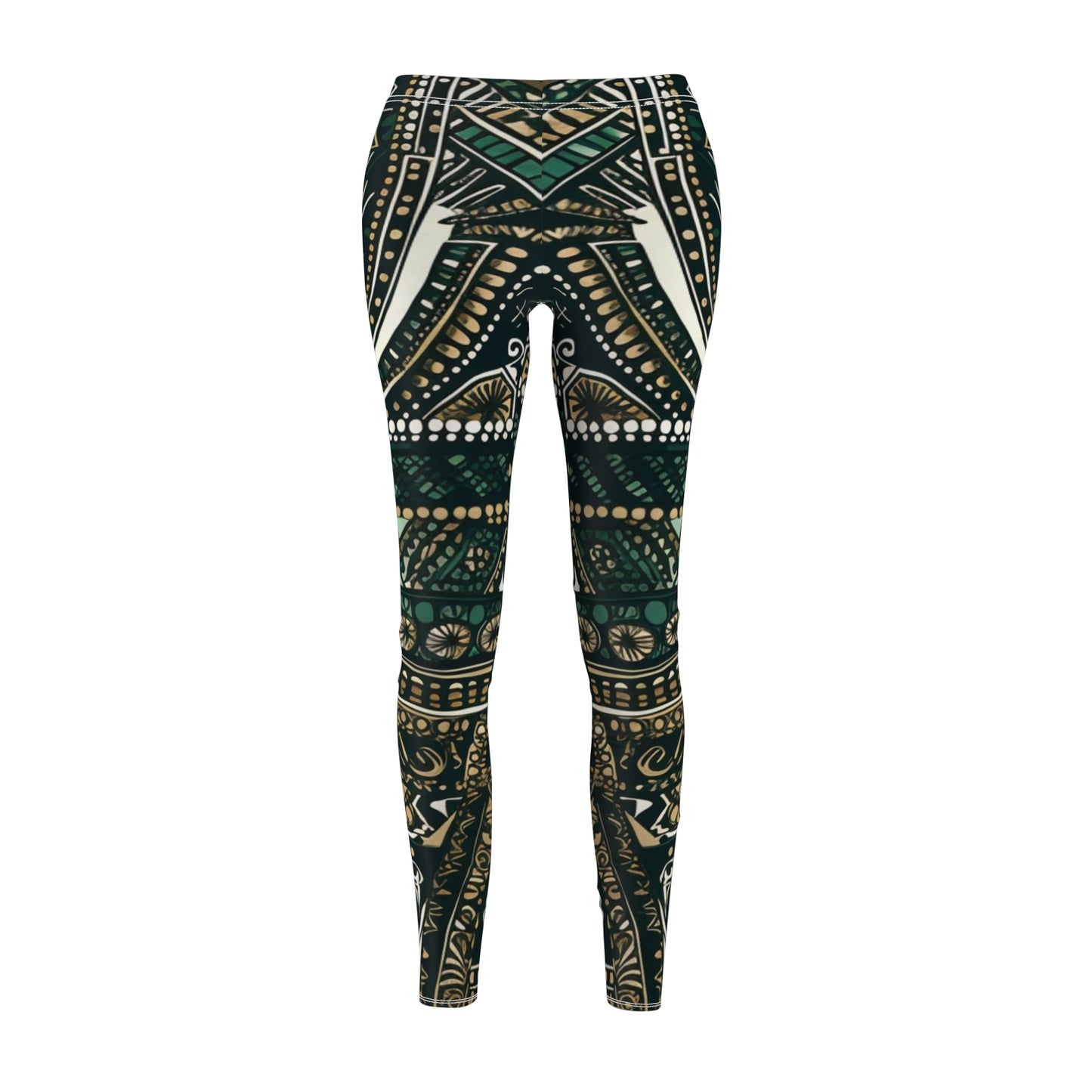 Women's Cut & Sew Casual Leggings - Dashiki Dream Design - Hebrews 12:29