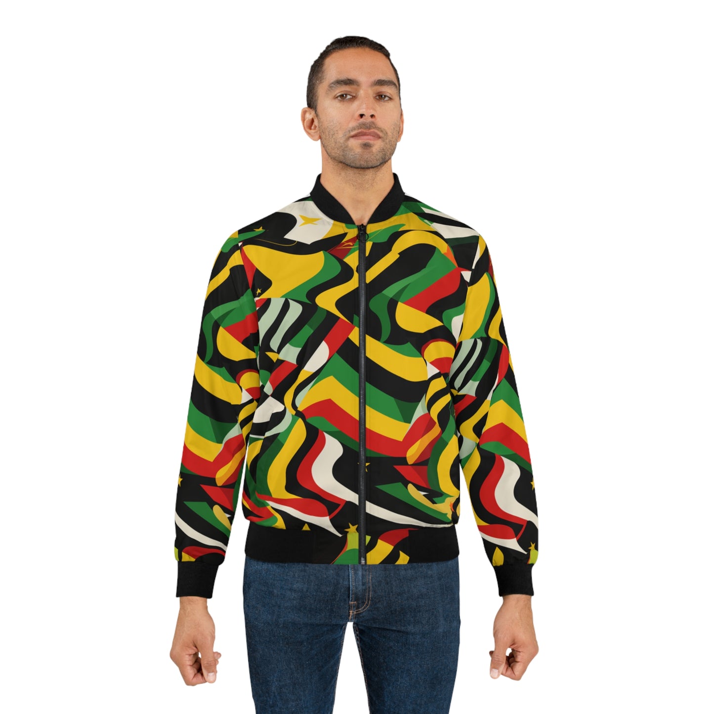 Men's Bomber Jacket - Unity Tapestry Design
