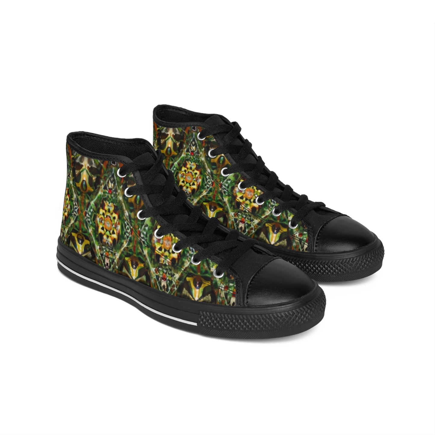 Men's Classic Sneakers - Nigerian Mosaic Design