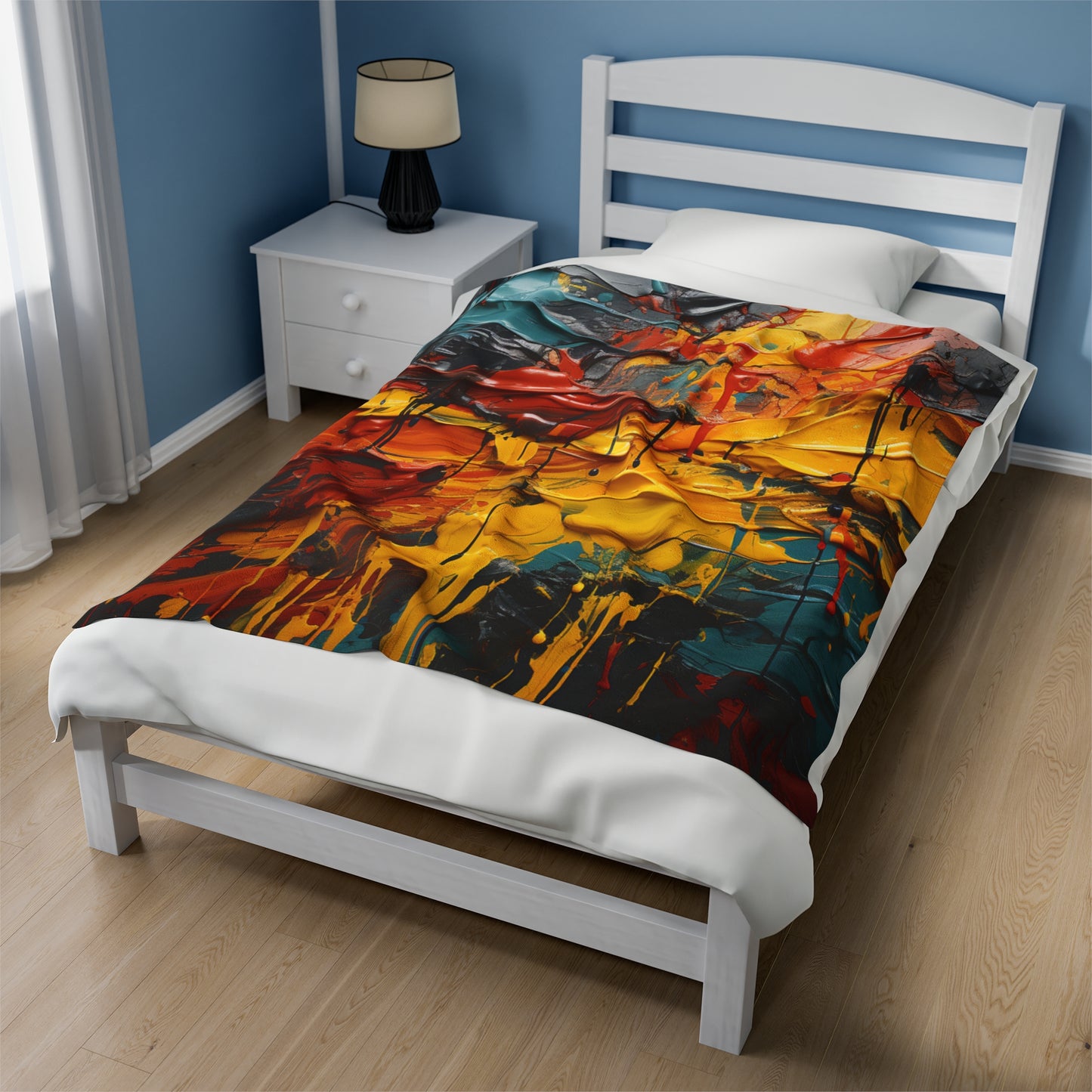 Velveteen Plush Blanket - Overflowing Grace Design