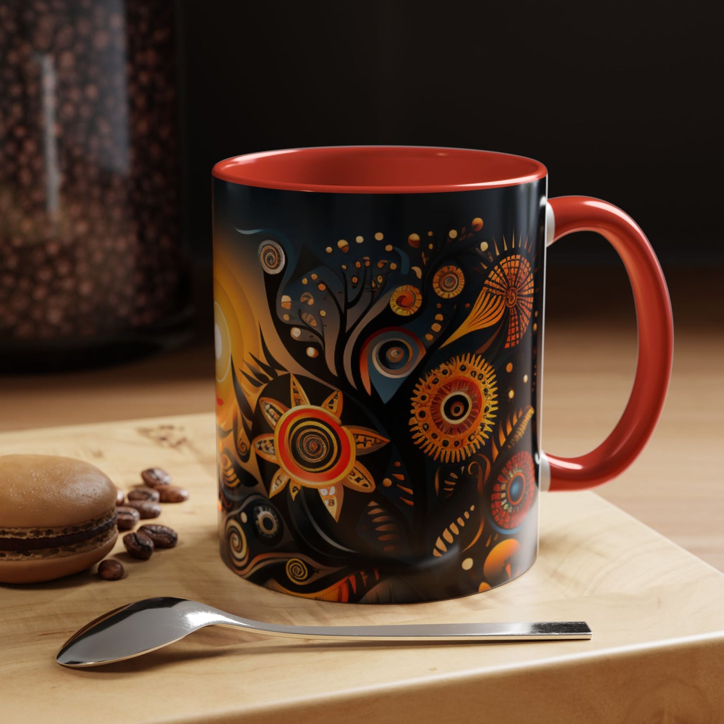 Accent Coffee Mug, 11oz - Sunrise Harmony Design