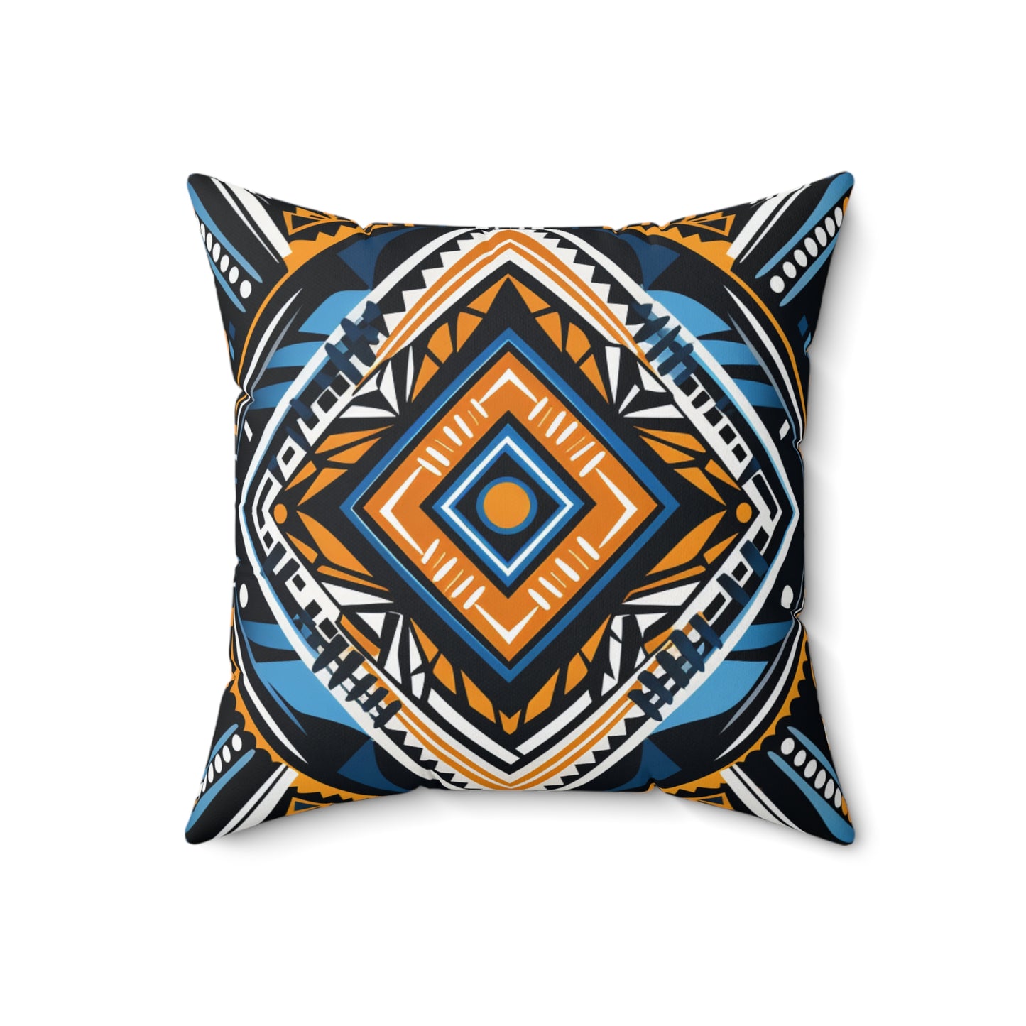 Spun Polyester Square Pillow - Bukhosi Design