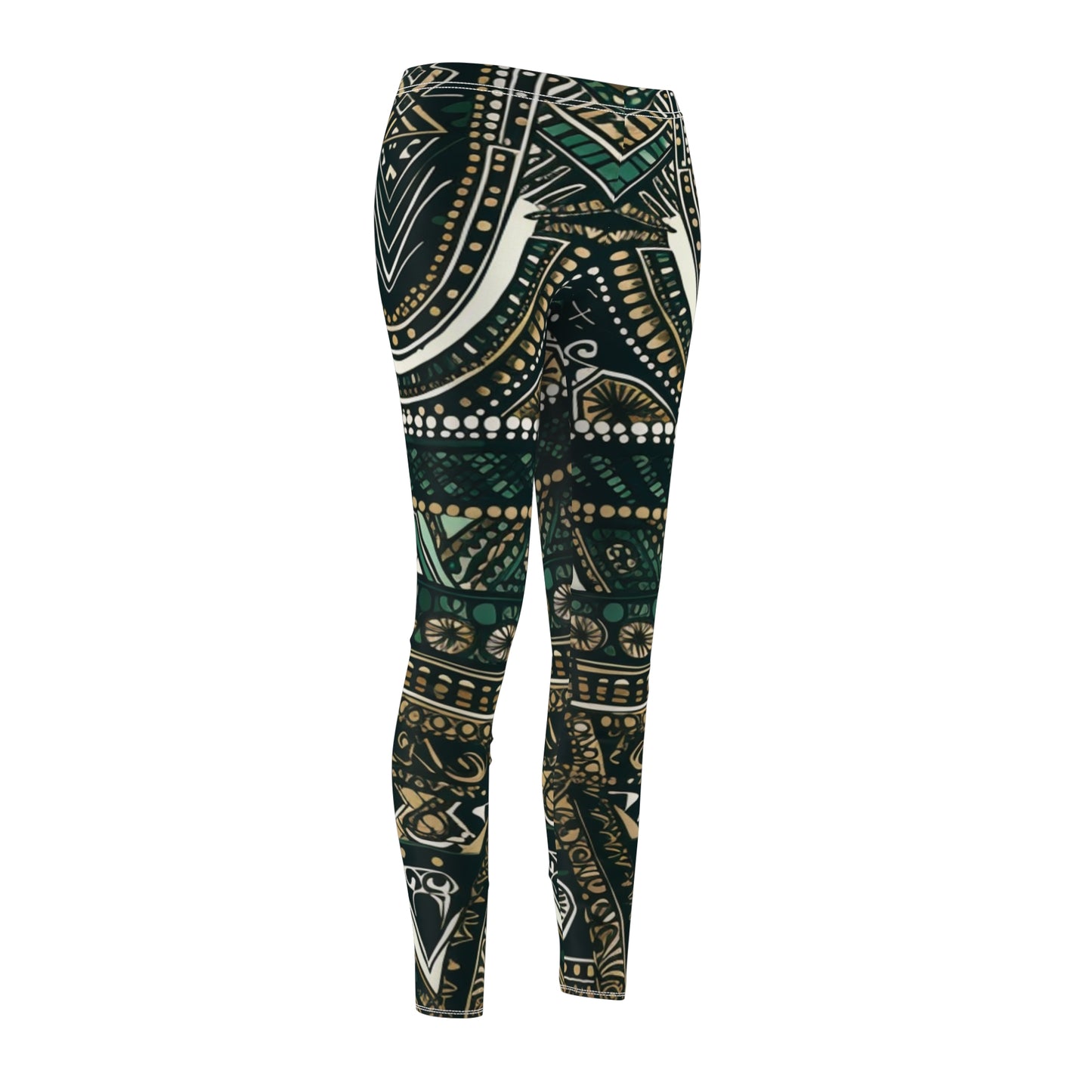 Women's Cut & Sew Casual Leggings - Dashiki Dream Design - Hebrews 12:29