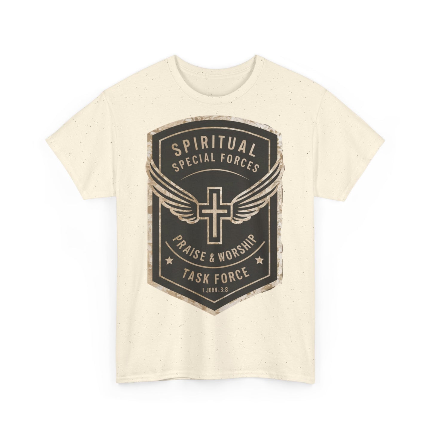 Unisex Heavy Cotton T-shirt - Spiritual Wars Praise & Worship