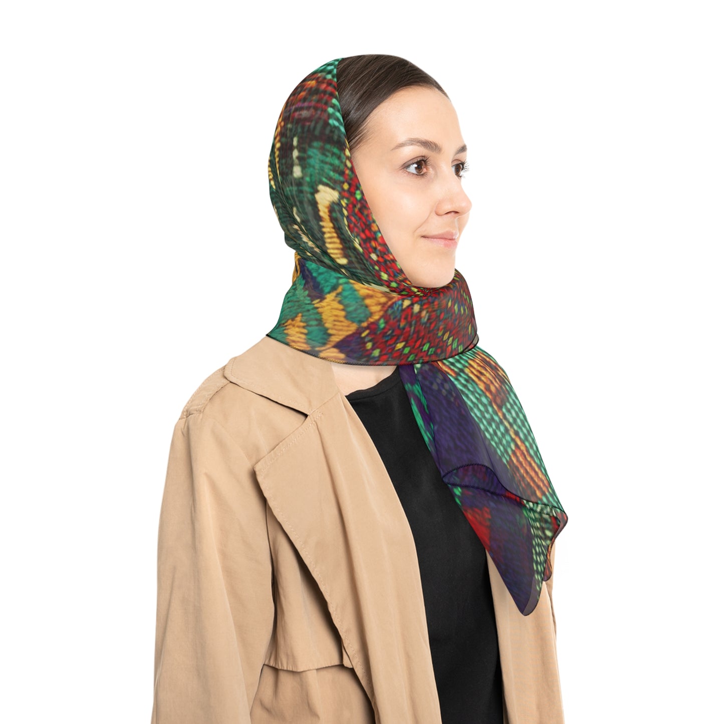 Unisex Poly Scarf - Luanda Design