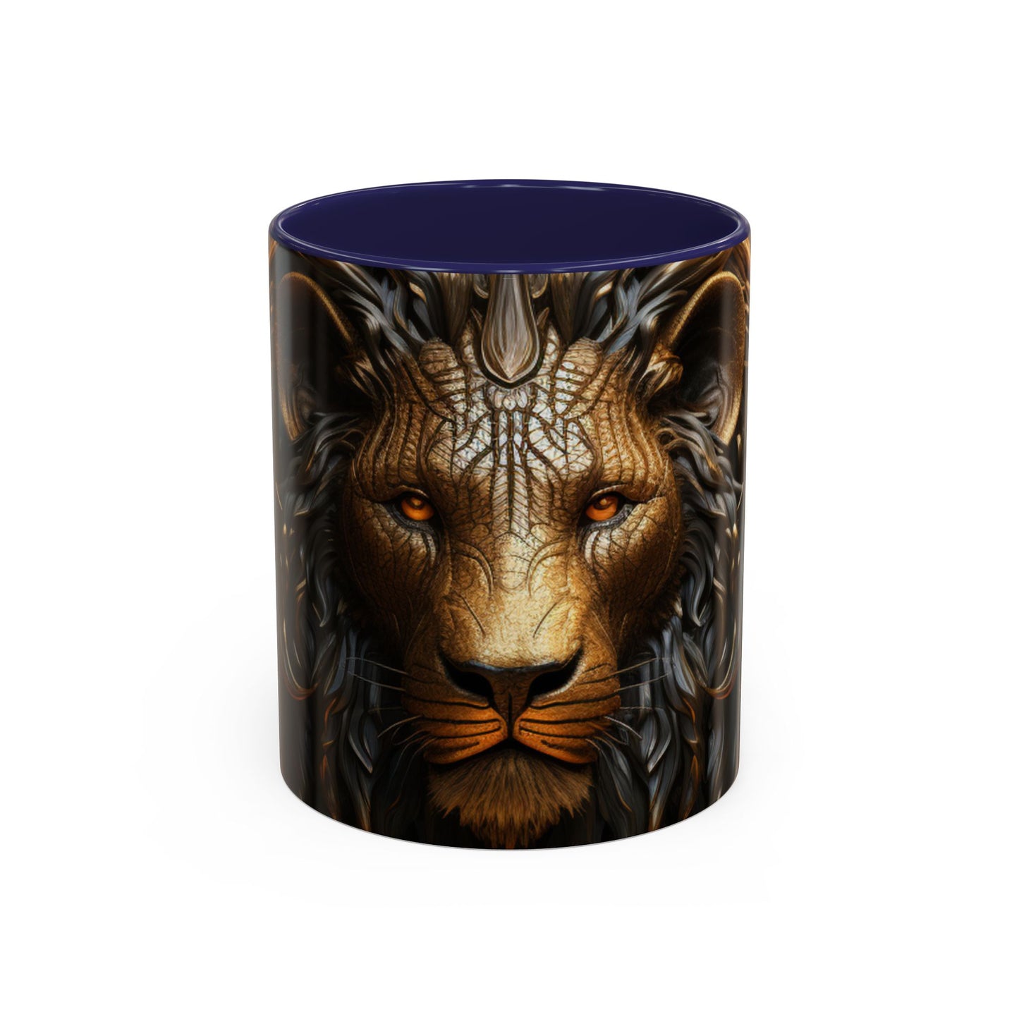 Accent Coffee Mug, 11oz - Lion of Majesty Design