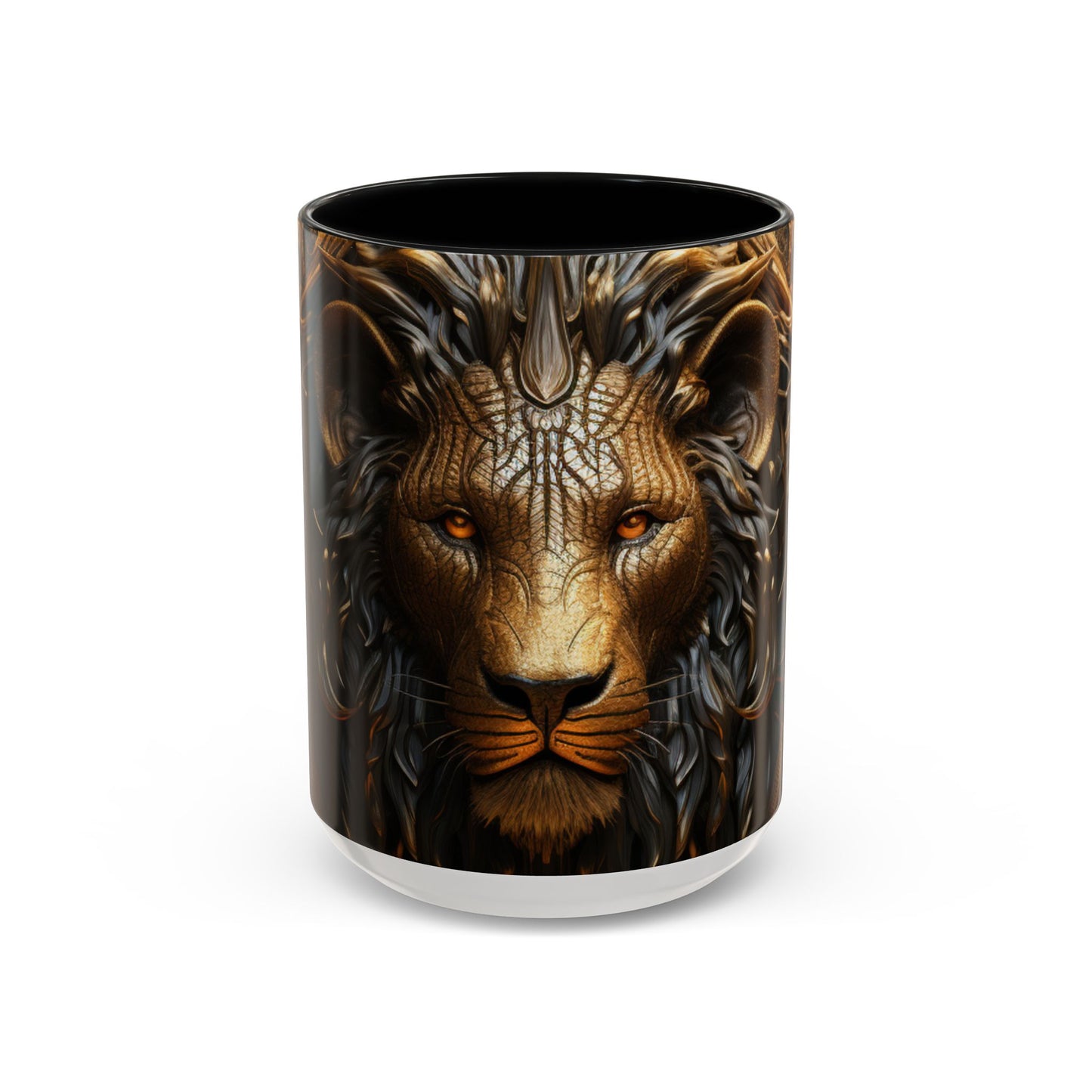 Accent Coffee Mug, 11oz - Lion of Majesty Design