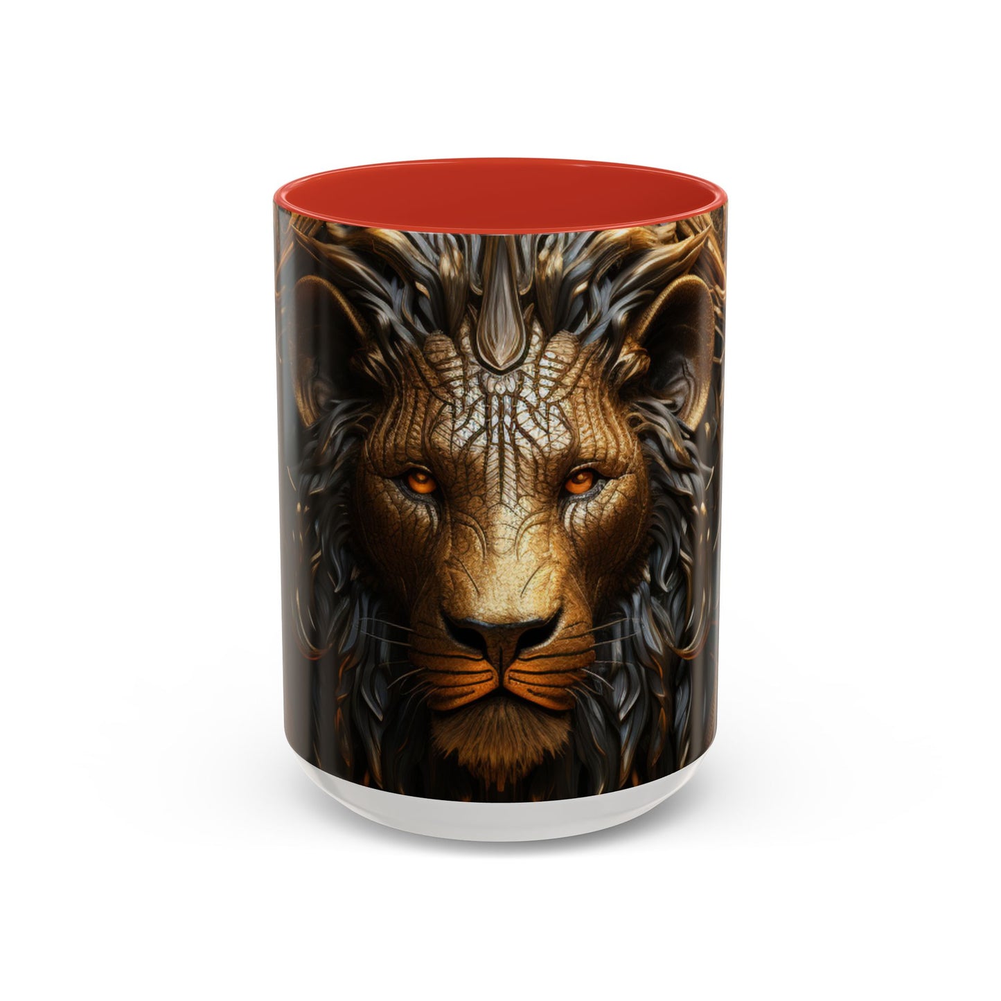 Accent Coffee Mug, 11oz - Lion of Majesty Design