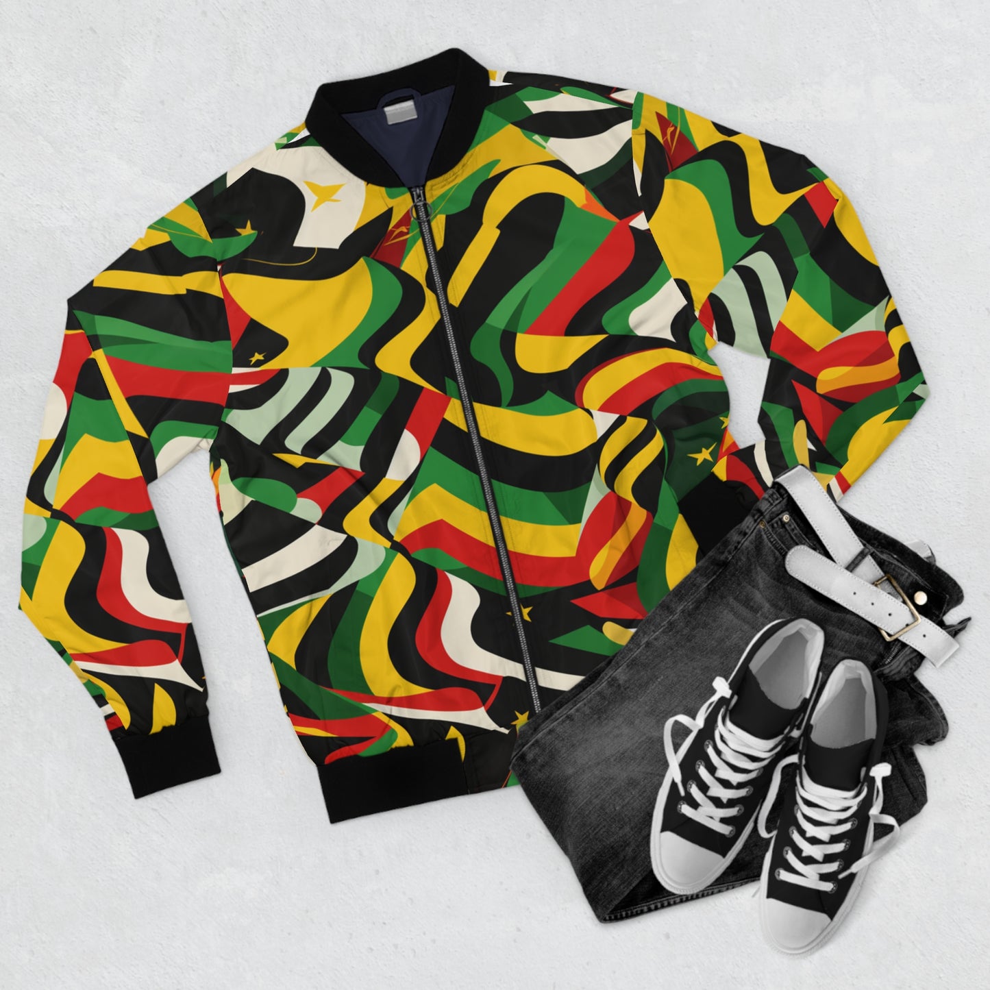 Men's Bomber Jacket - Unity Tapestry Design