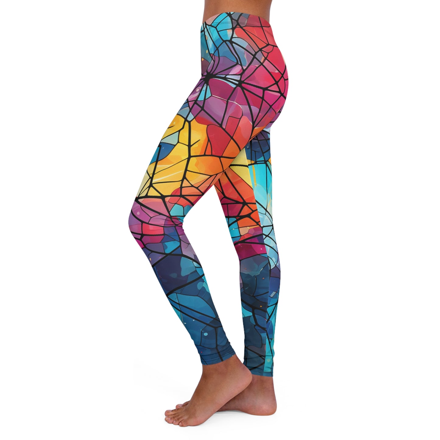 Women's Spandex Leggings - Radiant Redemption Design