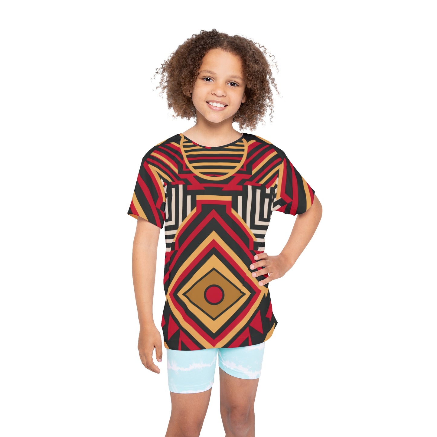 Kids Sports Jersey - Eternal Circle Design