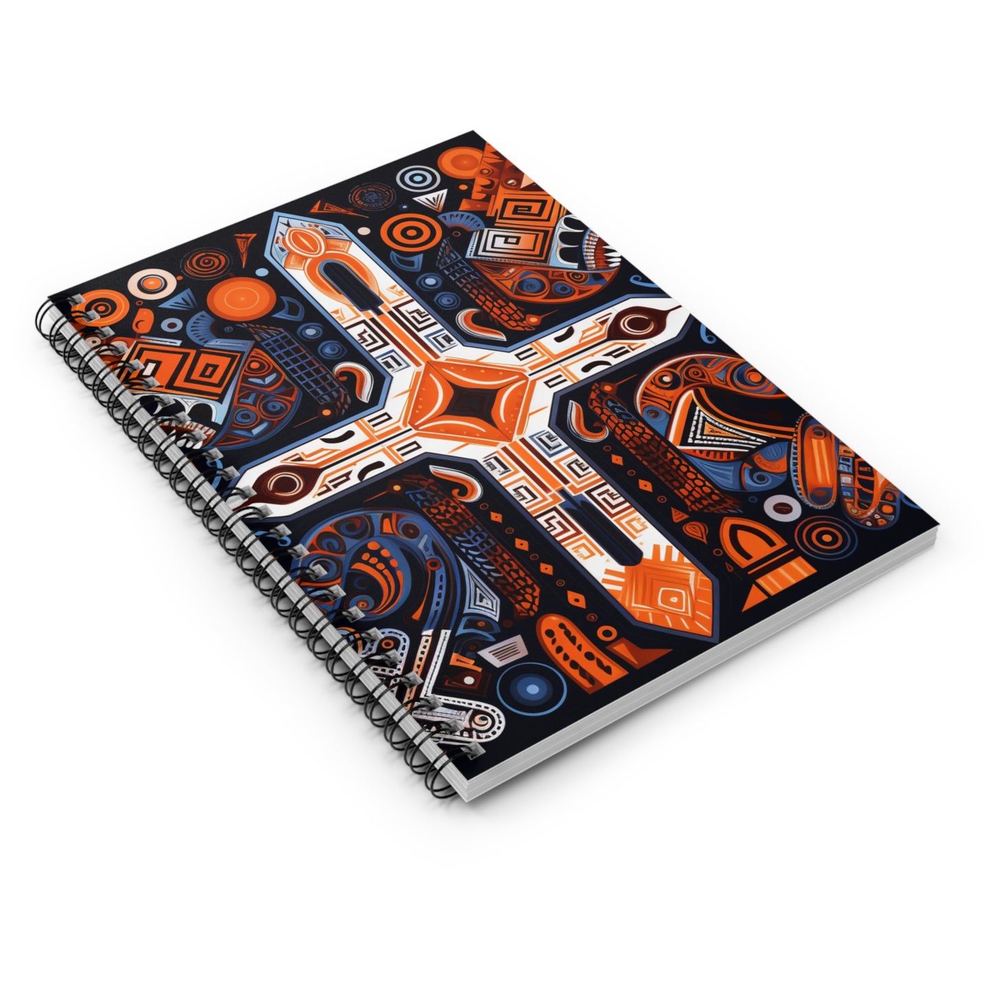 Spiral Notebook - Ruled Line - Faith in Mosaic Design - Romans 8:28