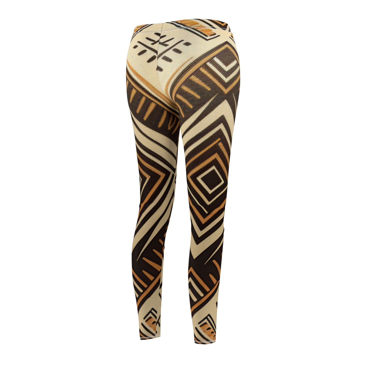 Women's Cut & Sew Casual Leggings - Kalahari Accord Design