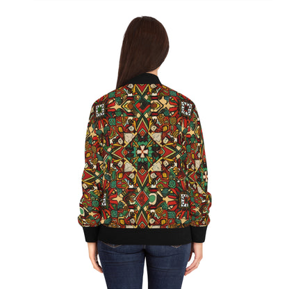 Women's Bomber Jacket - Divine Wisdom Design