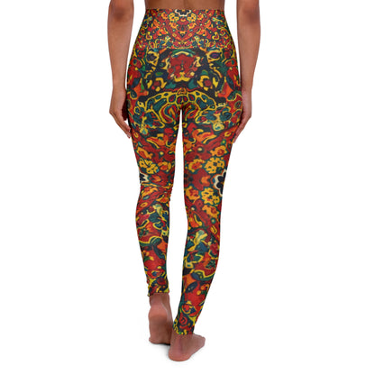 High Waisted Leggings - Crown of Harmony Design