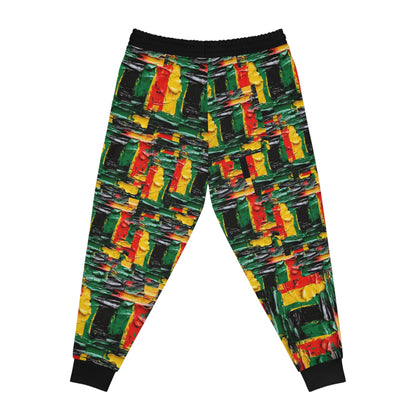 Athletic Joggers - Afro Abstract Cross Design