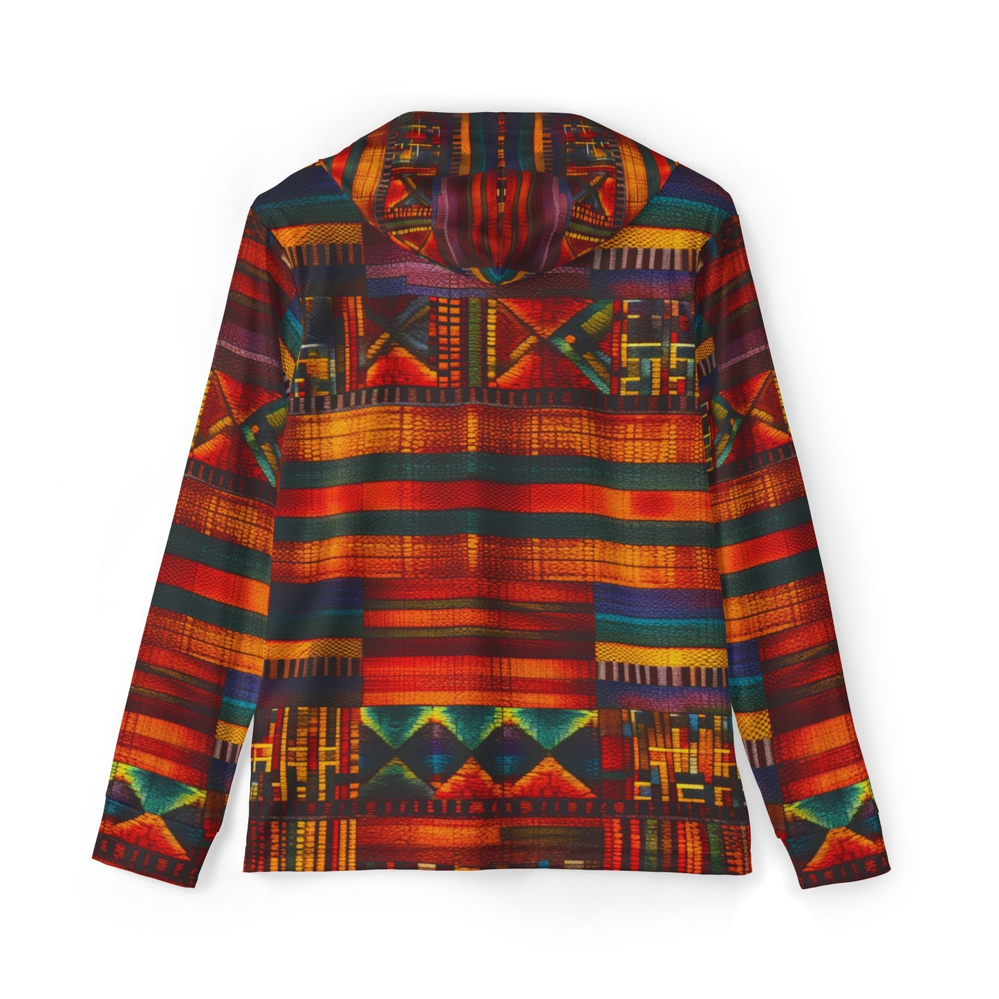 Men's Sports Warmup Hoodie - Kente Design