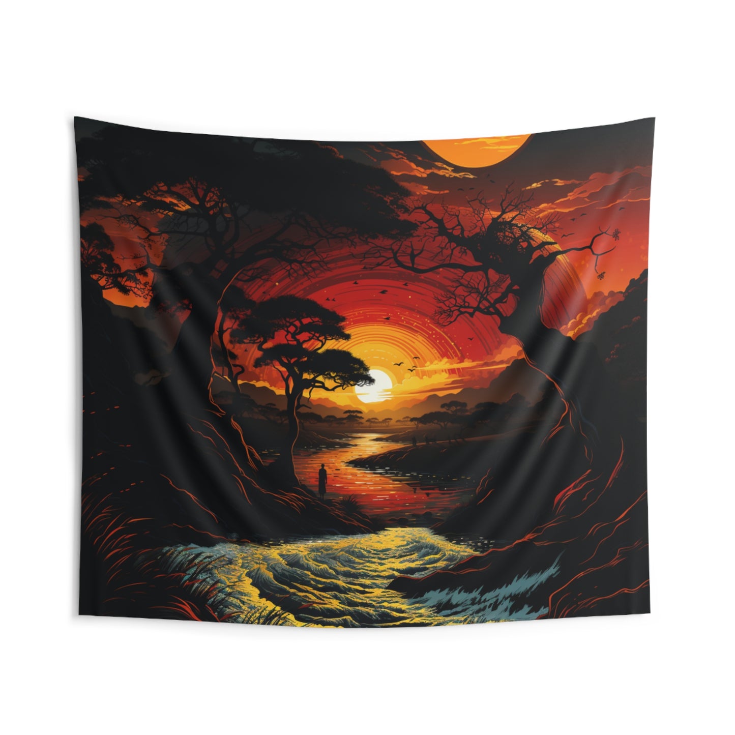 Indoor Wall Tapestries - Sunrise Path Design