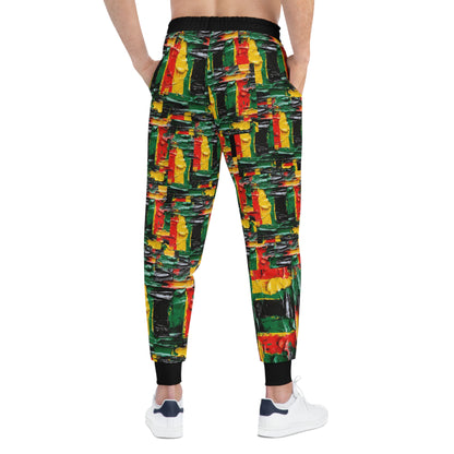 Athletic Joggers - Afro Abstract Cross Design