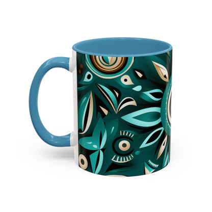 Accent Coffee Mug, 11oz - Flourishing Spirit Design