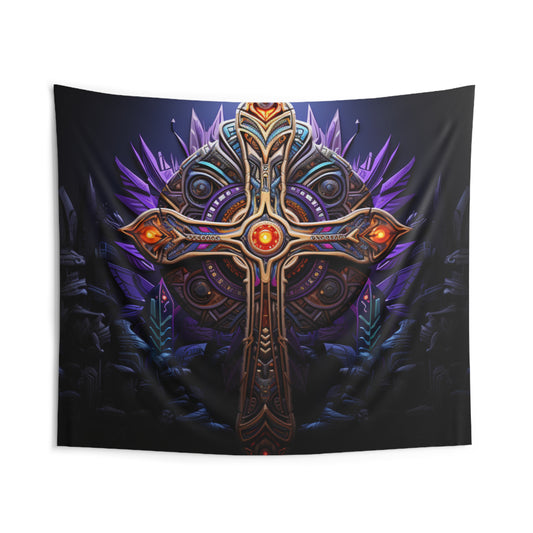 Indoor Wall Tapestries - Majestic Cross Design