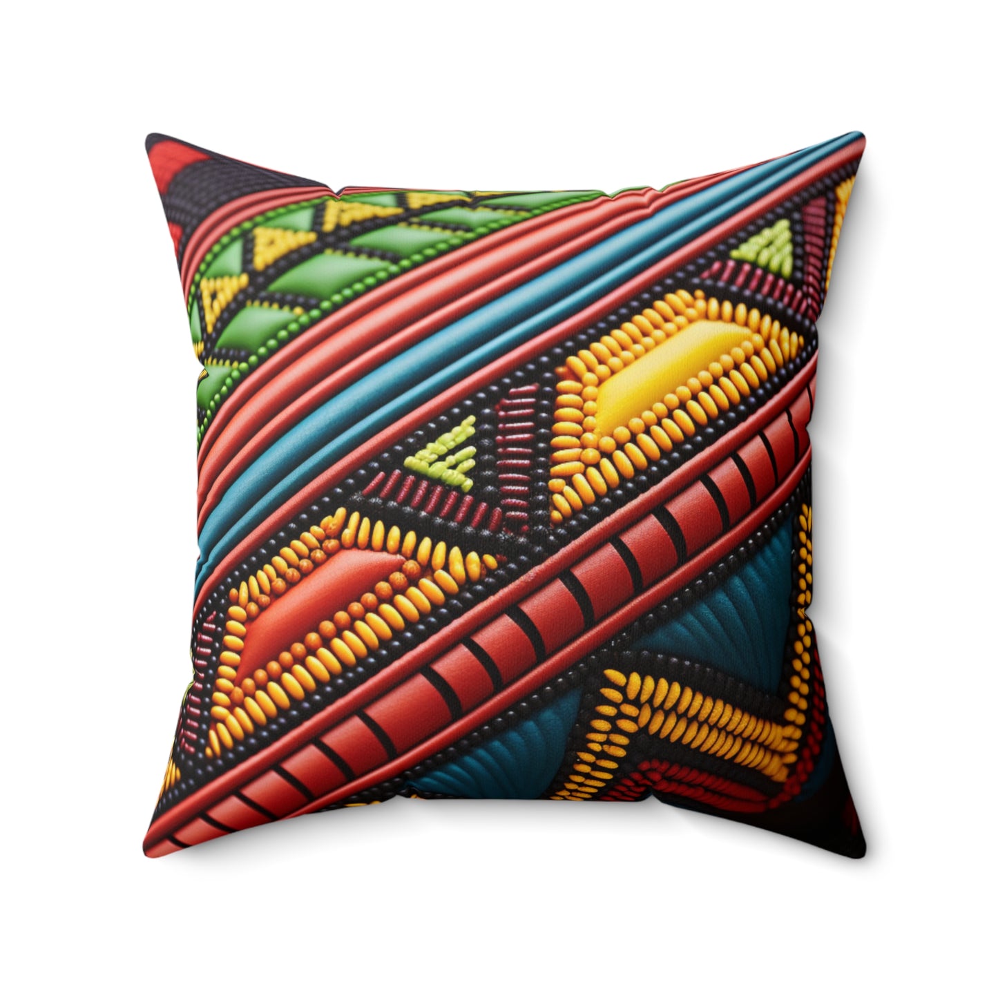 Spun Polyester Square Pillow - Nkazana Design