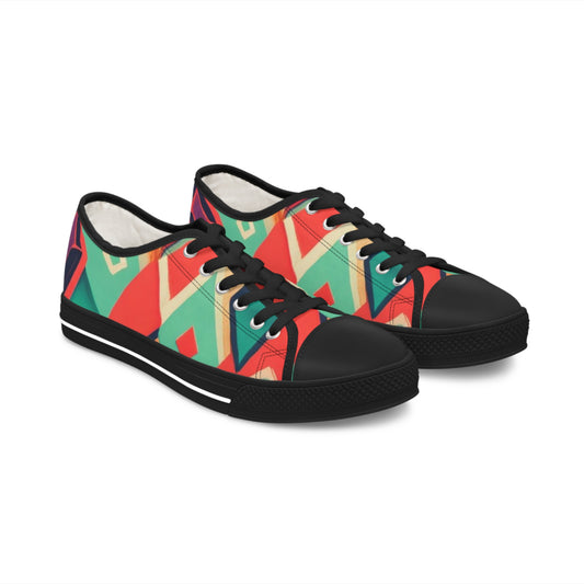 Women's Low Top Sneakers - Diamond In The Rough Design